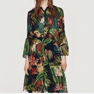 Floral Tropical Print Tunic